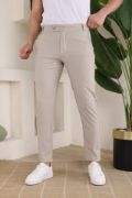 Erkek Slim Fit Likralı Bilek Boy Kumaş Pantolon resmi